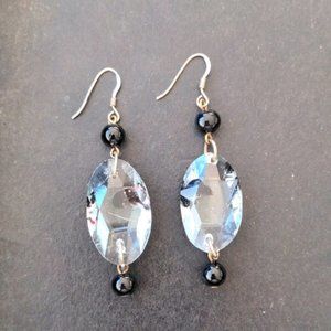 Vintage 925 sterling silver handmade dangle earrings